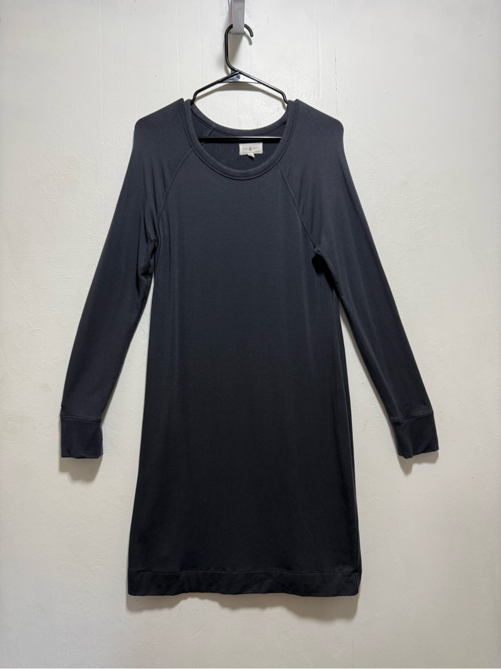 Lou & Grey Dark Gray Soft Sweatshirt Dress Women's Sz M